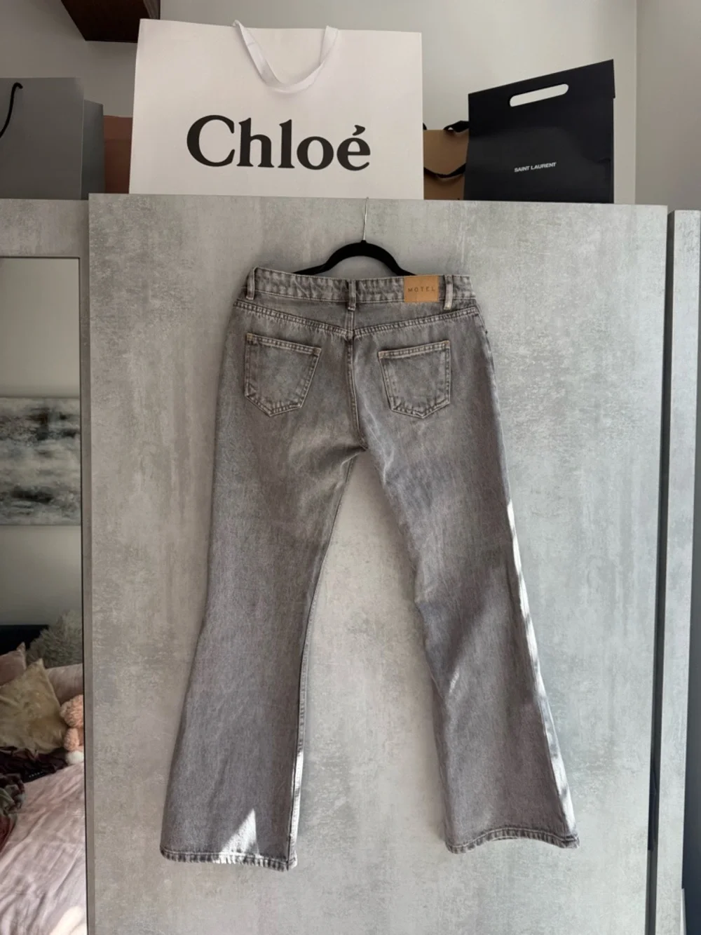 Motel Rocks Grey Boot-Cut Jeans - Picture 7 of 10